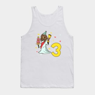 I am 3 with Jesus - kids birthday 3 years old Tank Top